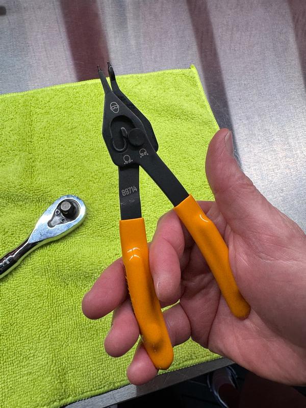 2 Piece Fixed Joint Internal/External Snap Ring Plier Set