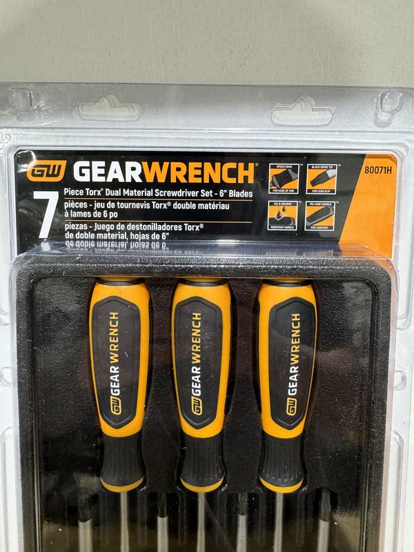 ウォンキークラフツ　daw-tray120 Tone Go Through Square Shank Screwdriver Set 6 Pieces KD6