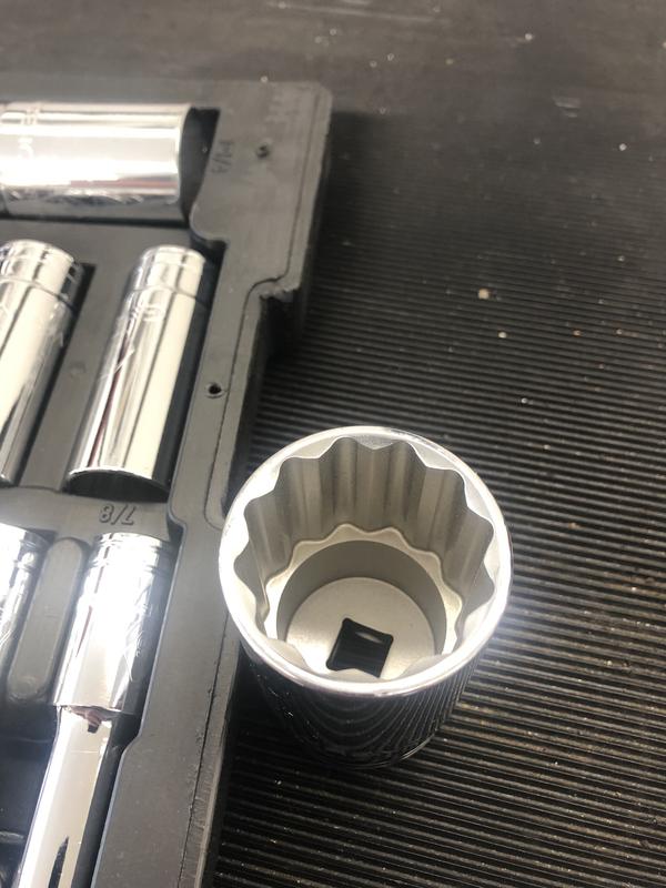 12 pt broach depth gets appropriately deeper on the larger sockets. Well thought out.