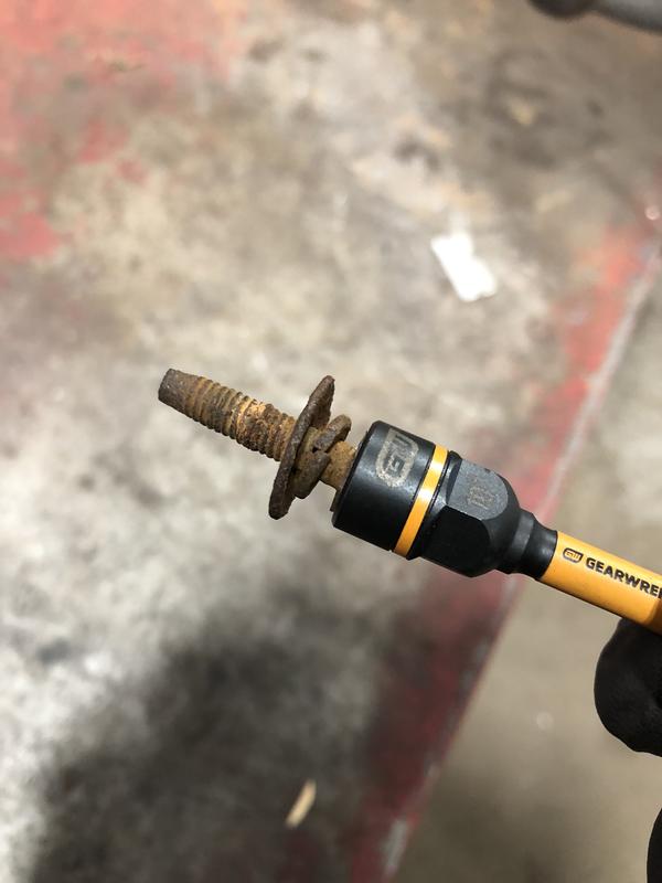 Rusty bolt didn’t stand a chance!