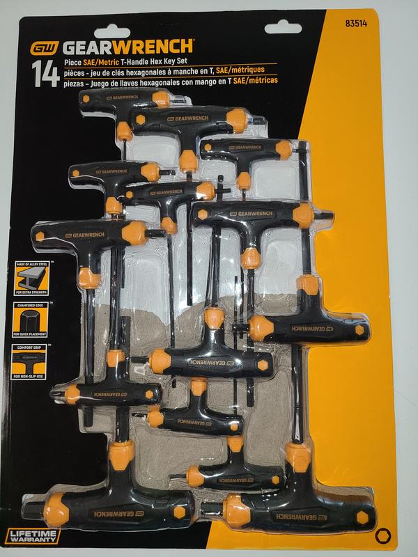 ⭐️NLINE 14 Piece SAE/Metric T-Handle Hex Key Set