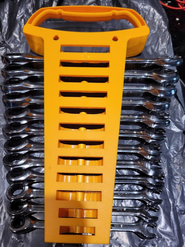 Back side of wrench set holder