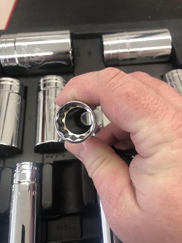 Great  12 point broach depth on the smaller sockets.