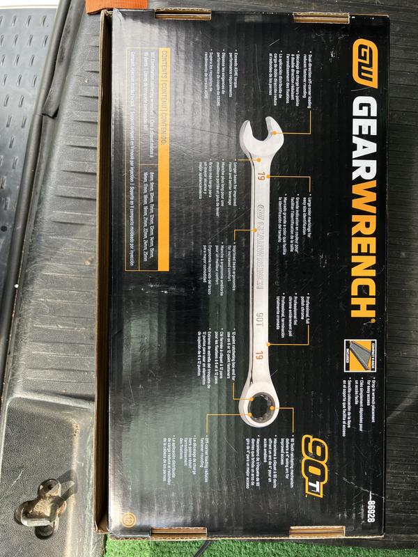 14 Pc. 90T 12 Point SAE Combination Ratcheting Wrench Set