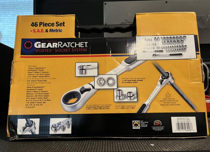 GEARWRENCH 14 Pc. Metric and 13 Pc. SAE 3/8