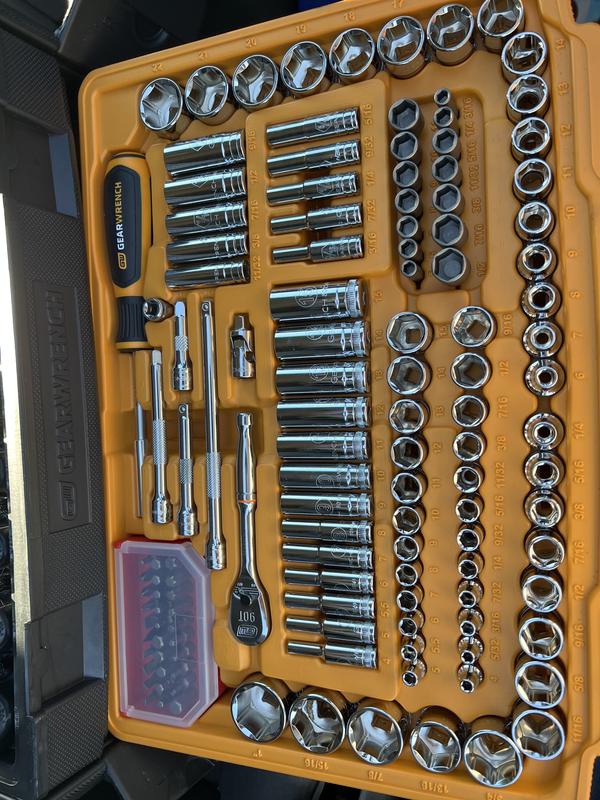 243 Pc. 6 Point Mechanics Tool Set in 3 Drawer Storage Box