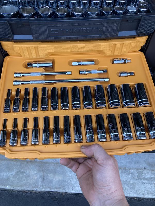 243 Pc. 6 Point Mechanics Tool Set in 3 Drawer Storage Box