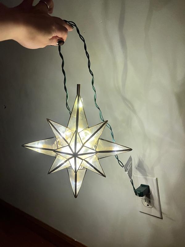 Capiz Star Light Up Tree Topper | Hobby Lobby | 6265110