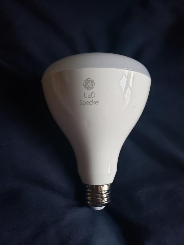 GE LED+ Speaker Light Bulb, Soft White, Bluetooth Speaker, No App