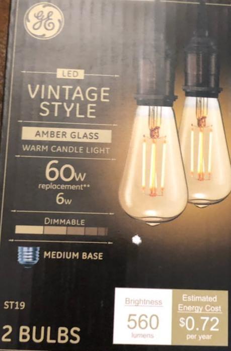 GE Vintage 60-Watt EQ ST19 Warm Candle Light Medium Base (e-26 ...