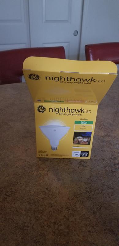 GE NIGHTHAWK Ampoule de remplacement d'extérieur à DEL PAR38 150 W GE ultra  brillante blanc chaud pour appareil d'éclairage extérieur 46535