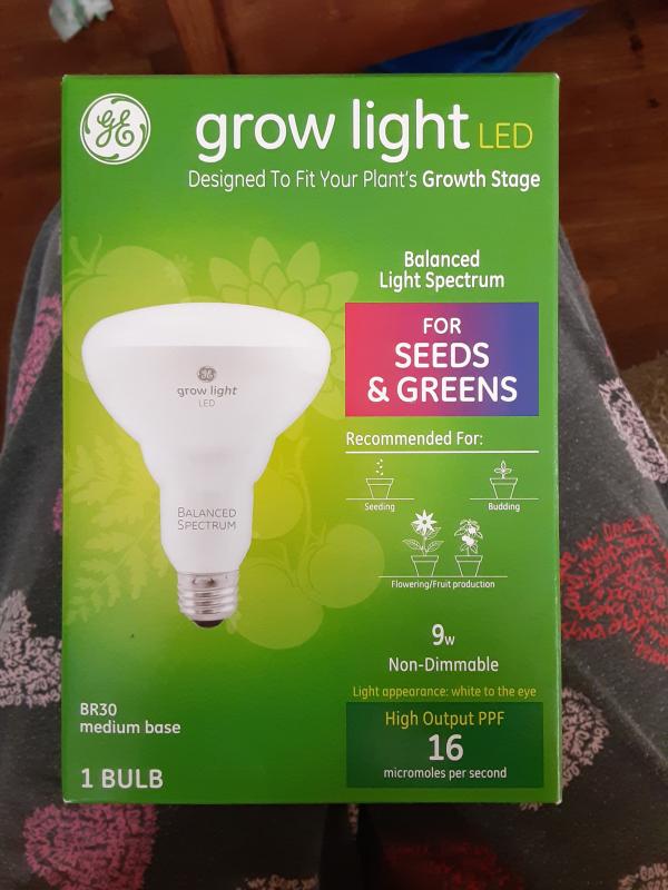 Details about   GE BR30 Full Spectrum LED Grow Light Bulb for Indoor Plants 9-Watt Full Ba... 