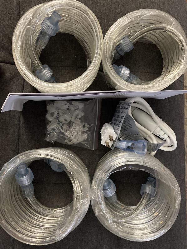 GE 40-ft LED Soft White Rope Light 93129115 at Lowes.com