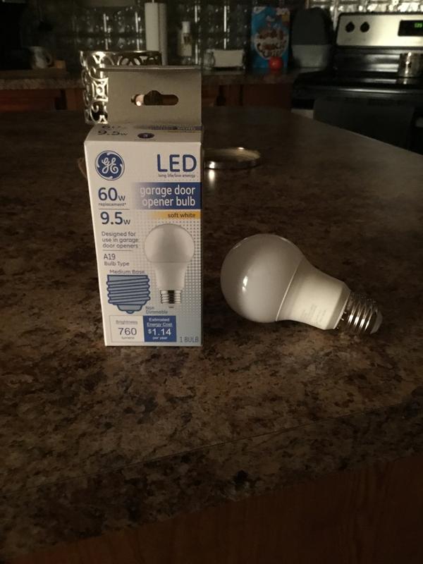 GE LED Light Bulb 60 Watt Replacement Soft White A19 Garage