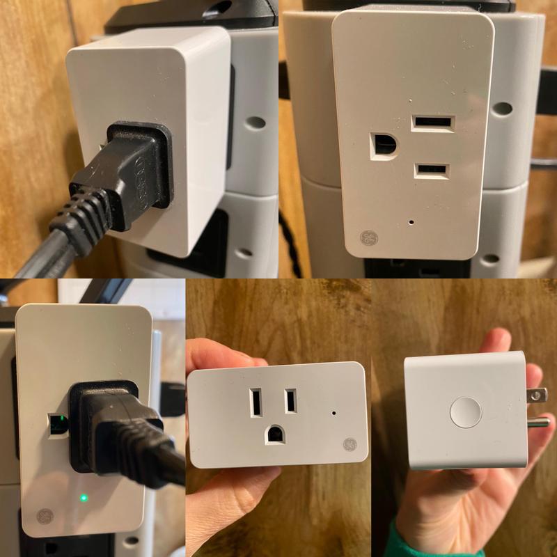 GE CYNC Indoor Smart Plug, Matter Compatible, Works with Alexa and