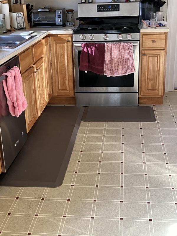 GelPro Elite Anti-Fatigue Kitchen Comfort Mat 20x72 Linen Granite Grey 