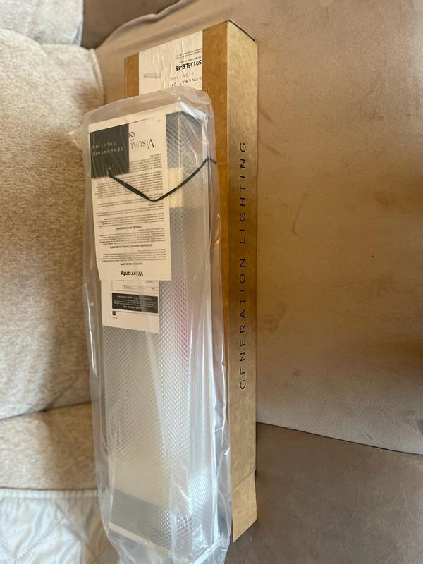 Generation Lighting Drop Lens 2-Light Gloss White Fluorescent