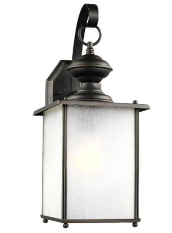 Sea Gull Outdoor Lighting, Jamestowne Brushed Nickel Wall Lantern 17 ...