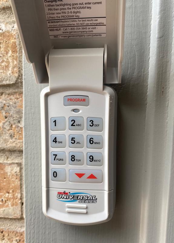 Genie Garage Door Opener Keypad Change Pin Dandk Organizer