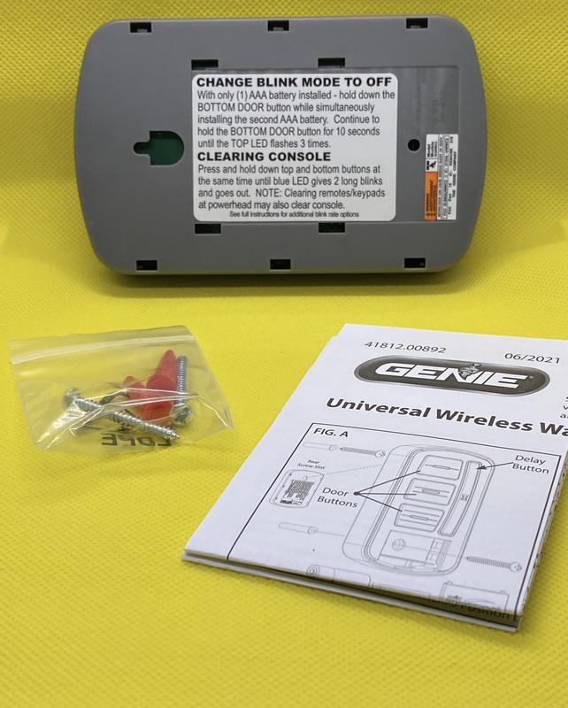 Back of Console with Install Instructions and Hardware