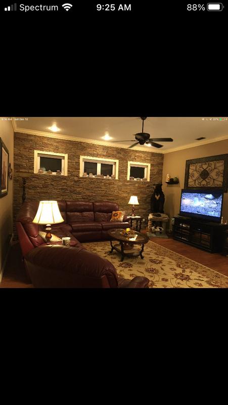 GenStone Stacked Stone Flat Pillar Cap 1.27-sq ft Northern Slate Faux ...