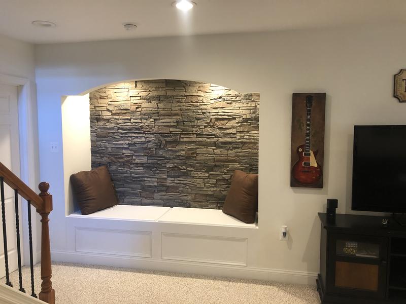 GenStone Stacked Stone Flat Column Cap 3.67-sq ft Kenai Faux Stone ...