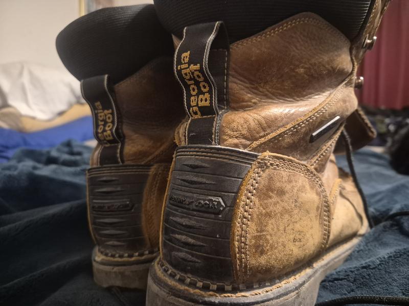 My old pair revamp Georgia boots.