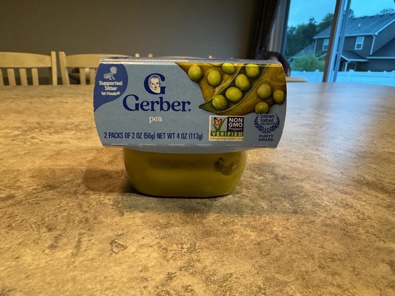 1st Foods Natural Pea Puree for Babies Gerber