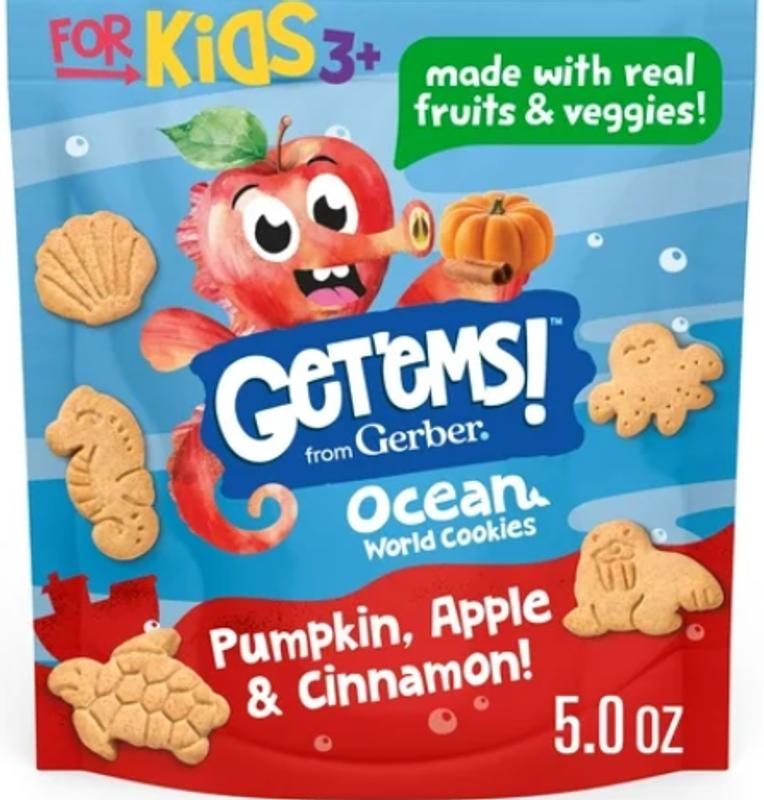 Get'ems! Ocean World Cookies - pupmkin apple cinnamon and kale