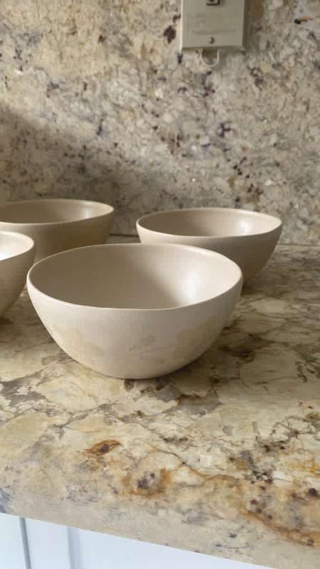 Customer photo for "The Bloomhouse Porto Petals is a ceramic dinnerware set made in Portugal with an elegant floral design, durable quality, and it is microwave and dishwasher safe, perfect for both everyday use and decorative table settings."