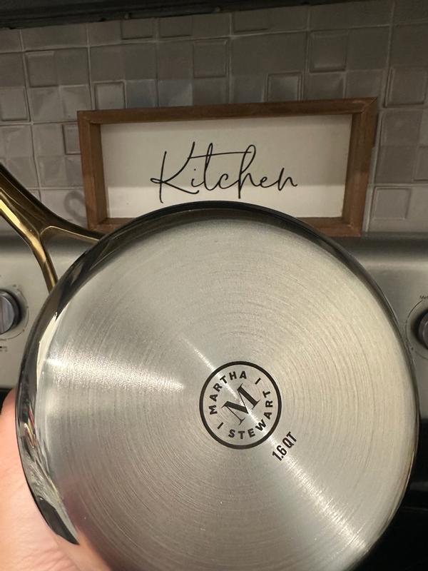 Martha Stewart Castelle 10-Pc. Stainless Steel Induction Cookware Set ...