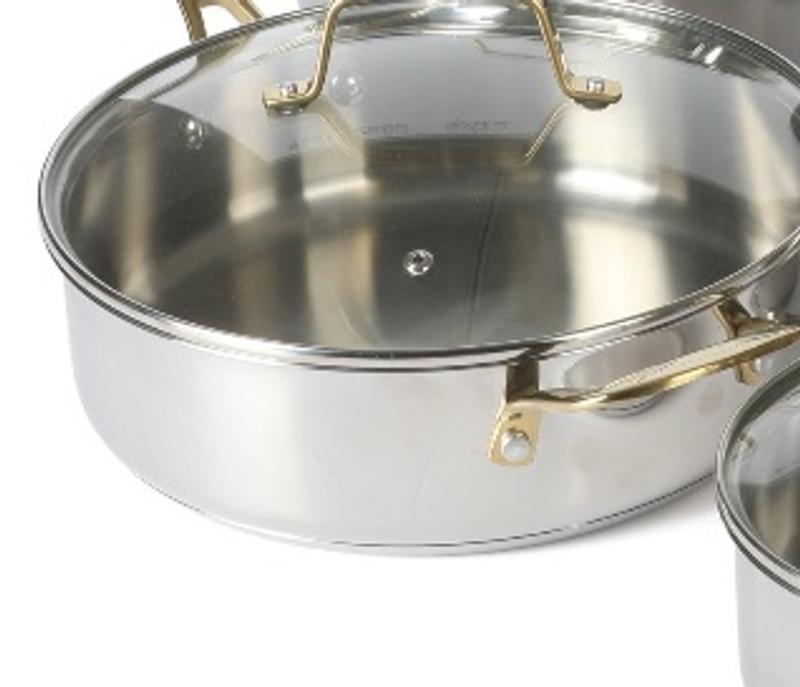 Martha Stewart Castelle 10-Pc. Stainless Steel Induction Cookware Set ...