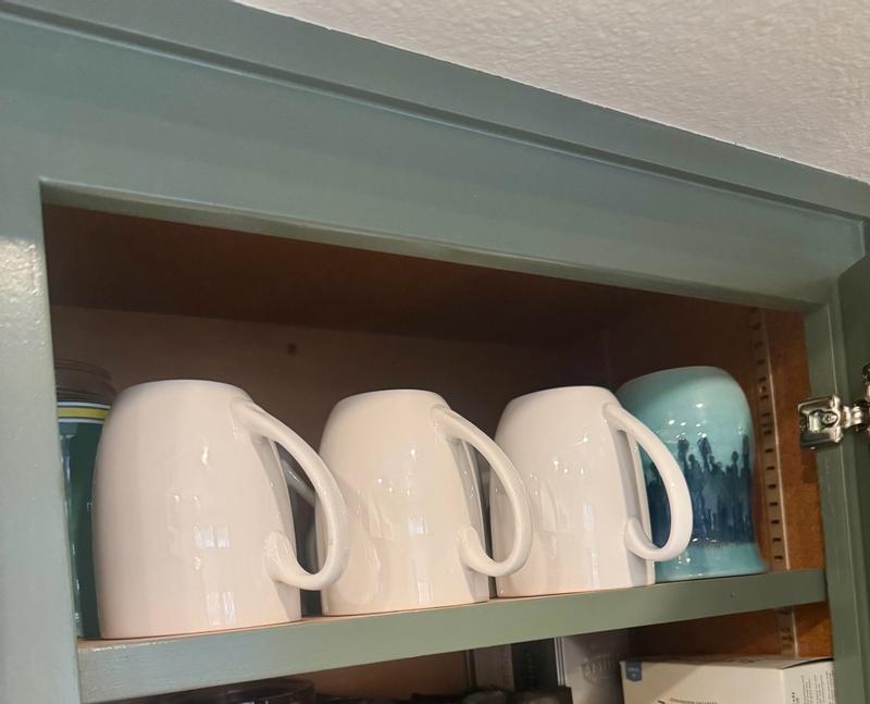 Customer photo for "Classic white coffee mugs."