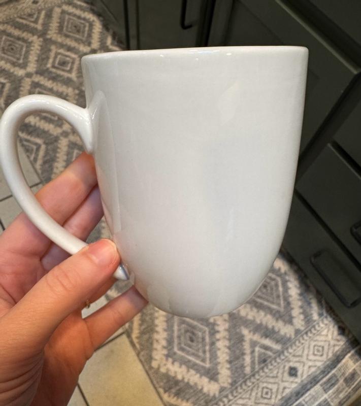Customer photo for "Classic white coffee mugs."