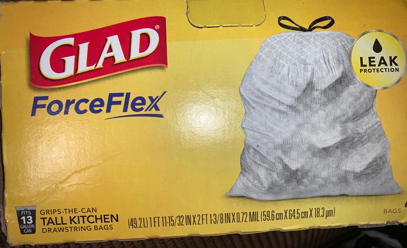 Meijer Tall Kitchen Drawstring Bags Premium Flex Unscented, 13 Gal