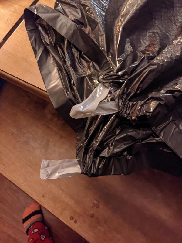 Meijer Large Drawstring Trash Bags, Black 33 Gal, 25 ct