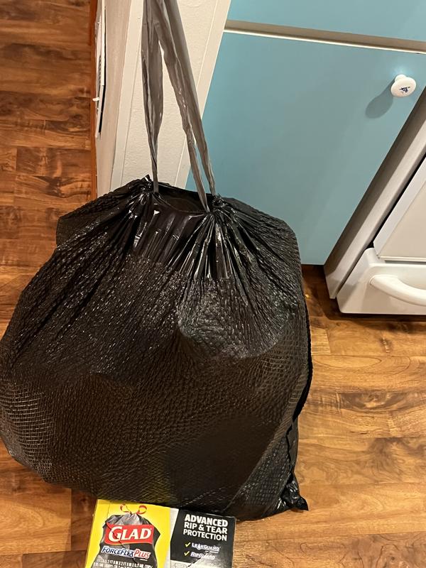 Glad 70359 Trash Bag, 30 gal, Black
