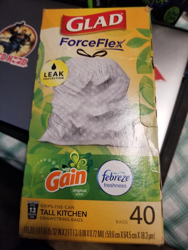 Kitchen ForceFlex MaxStrength™ Trash Bags Gain Original Scent
