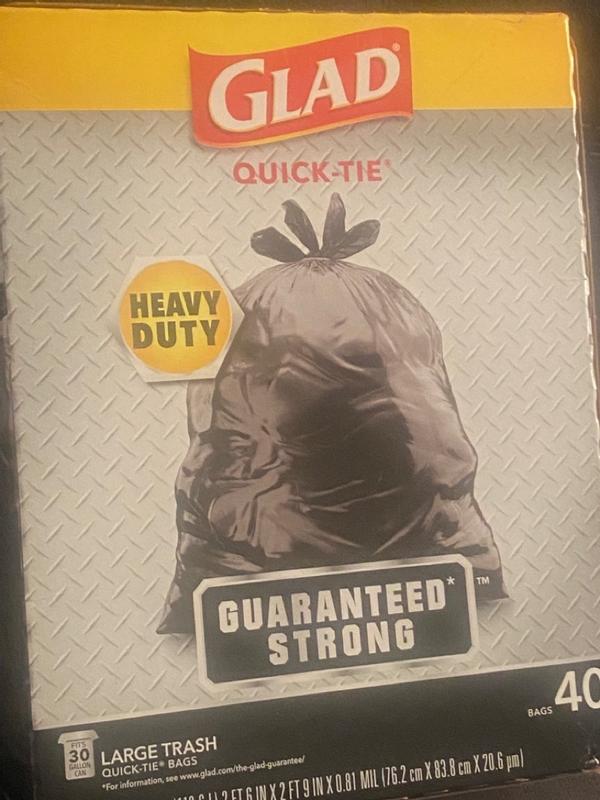 Glad Trash Bag, Black - 30 Gallon by Saalfeld Redistribution