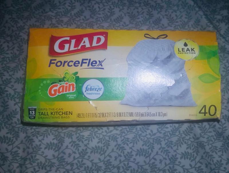 Trash Can Liner 13 Gal Glad Forceflex Trash Bags 140 Ct - GJ Curbside