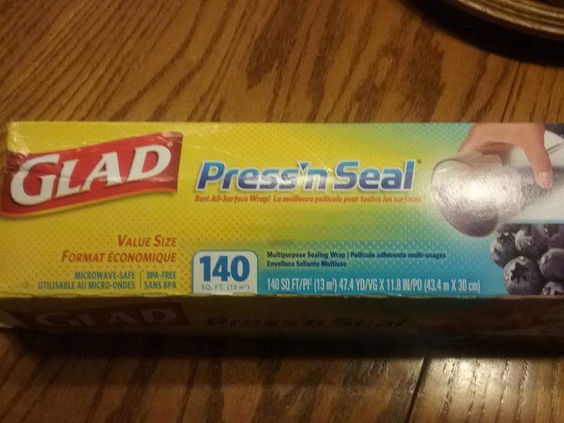 Glad Part # 1258770441 - Glad 70 Sq. Ft. Press'n Seal Plastic Food