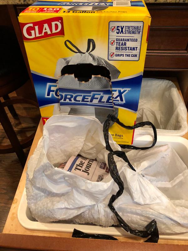 Glad ForceFlex Trash Bags Island Fresh Gain 40ct : Cleaning fast