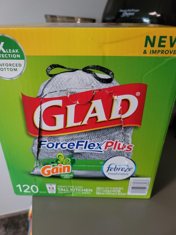 Glad Large Trash Bags, ForceFlex with Clorox Mountain Air, 30 Gal, 25 CT