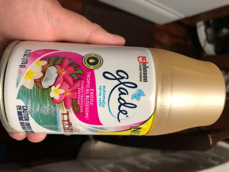 Glade Automatic Spray Refill, Air Freshener, Exotic Tropical Blossoms, 2  Refills, 2 x 6.2 oz