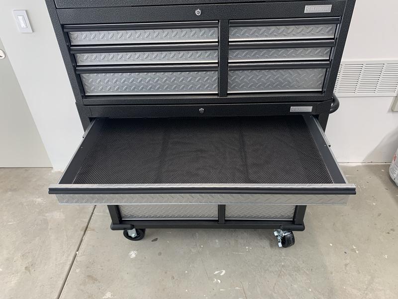 Gladiator 41 15-Drawer Mobile Tool Chest Combo in Hammered