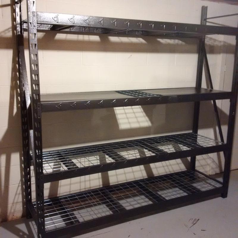 90 x 90 Heavy Duty Mega Rack with Four Adjustable Shelves – Gladiator