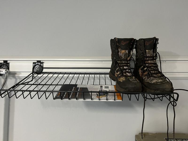 Wall Mounted Shoe Rack, Black Metal Wire Boot Rack Hanging Shoe