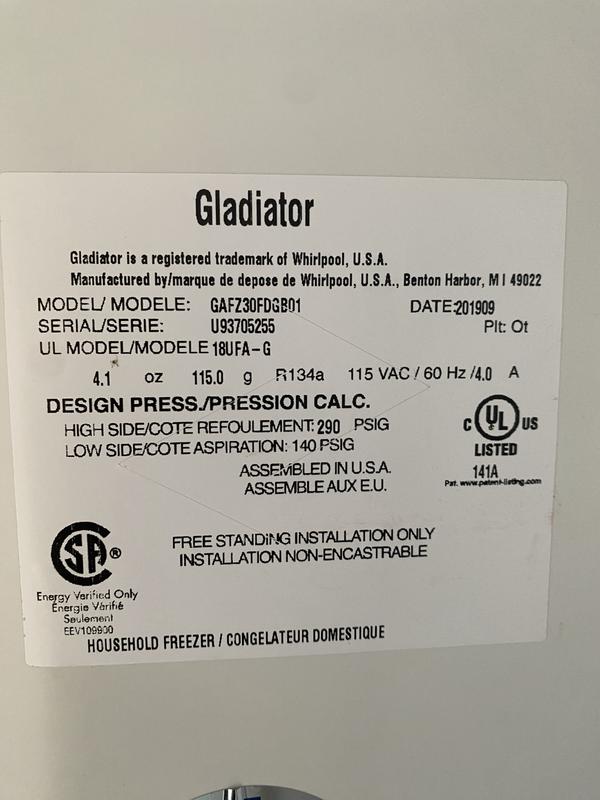 Gladiator GAFZ30FDGB
