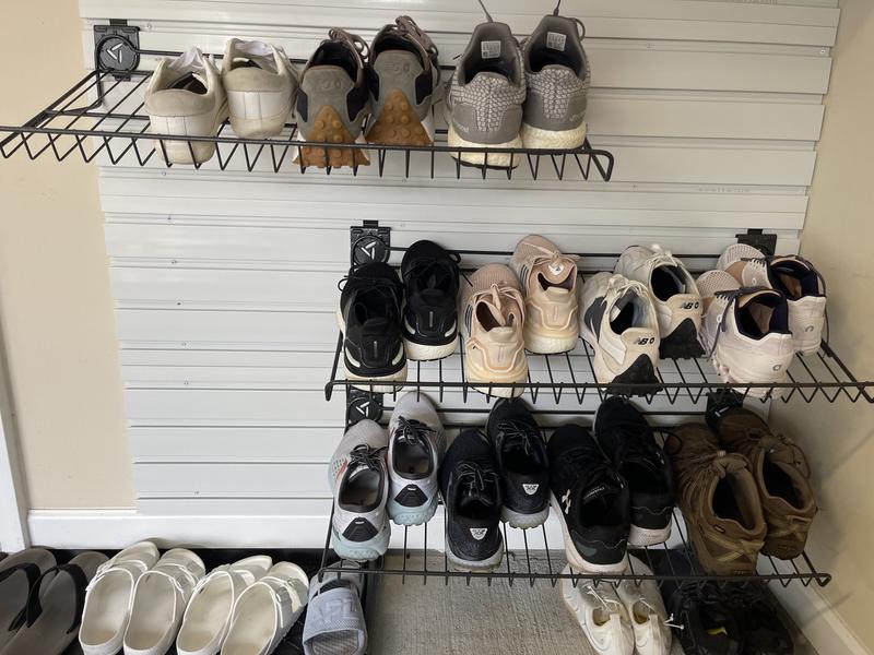 Garage Shoe Rack That Mounts On Wall