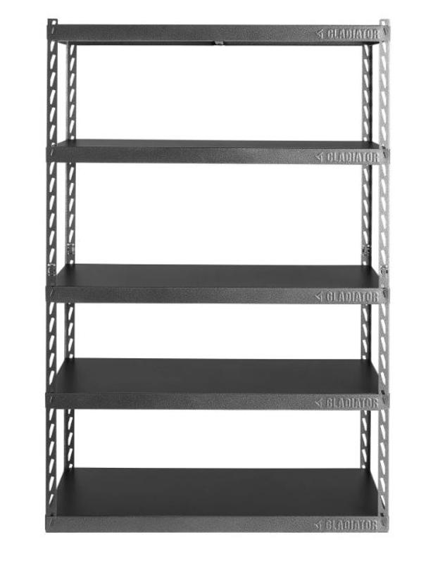 Gladiator Steel Heavy Duty 5-Tier Utility Shelving Unit (48-in W x